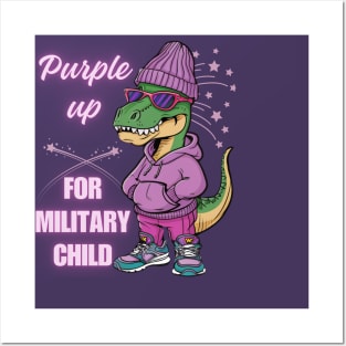 purple up for military kids Posters and Art